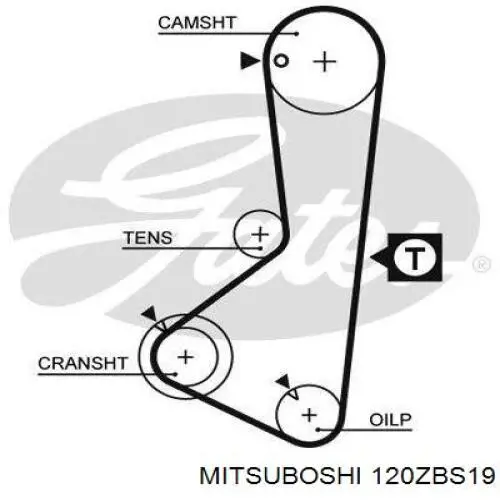 Pasek rozrządu Mitsubishi MD015310 cena, od 10,64 USD