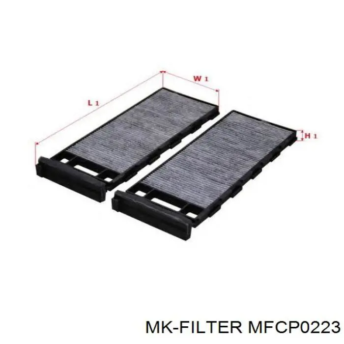 Do koszyka MFCP0223 MK Filter Filtr kabiny