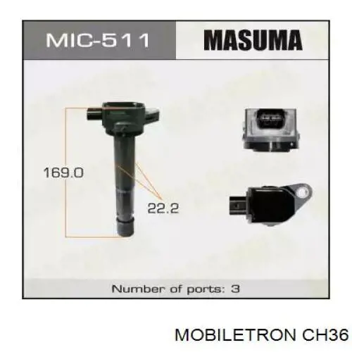 Cewka zapłonowa Mobiletron CH36 cena, od 56,16 USD