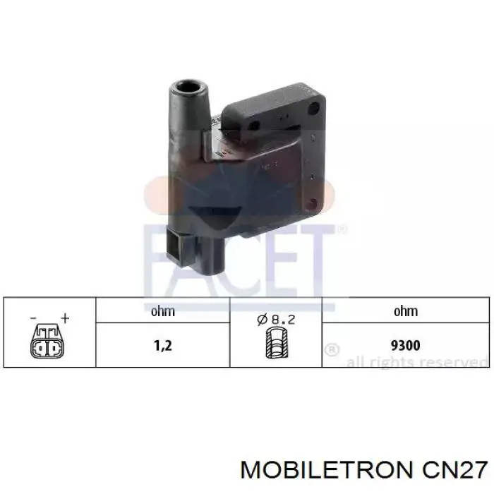 Do koszyka CN27 Mobiletron Cewka zapłonowa