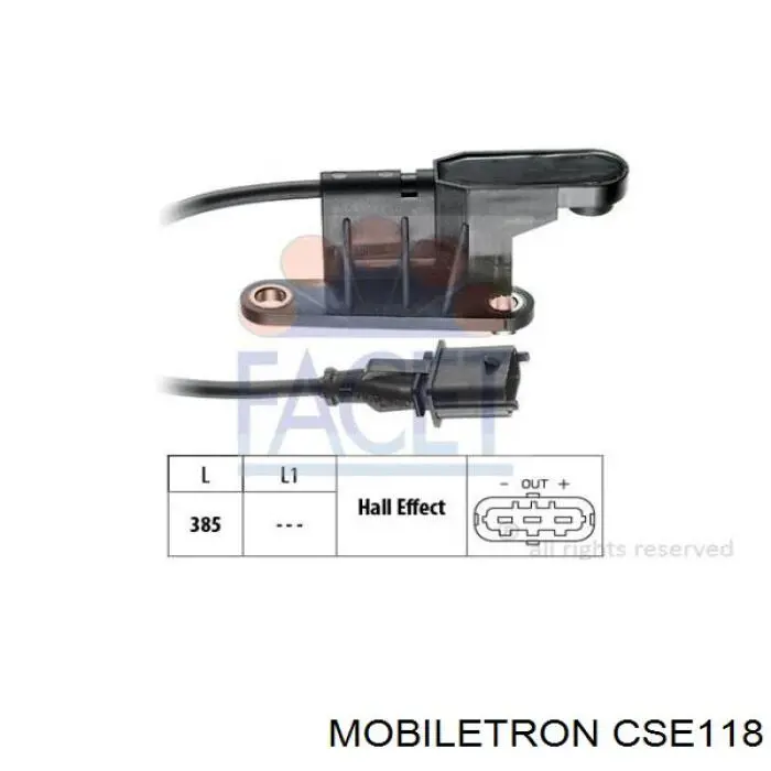 Czujnik położenia wałka rozrządu Mobiletron CSE118 cena, od 25,64 USD