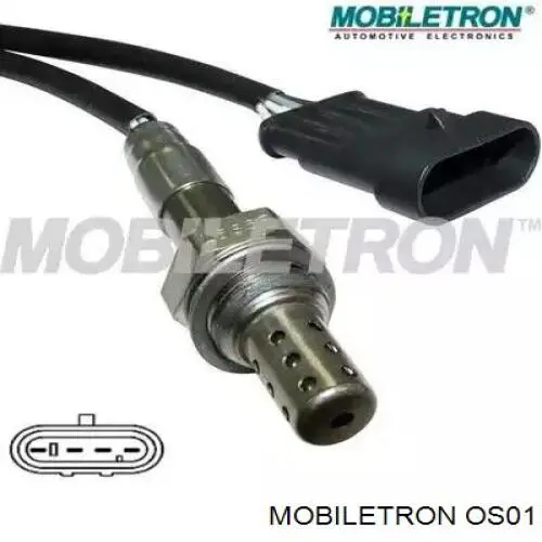 Do koszyka OS01 Mobiletron Sonda lambda czujnik tlenu przed katalizatorem