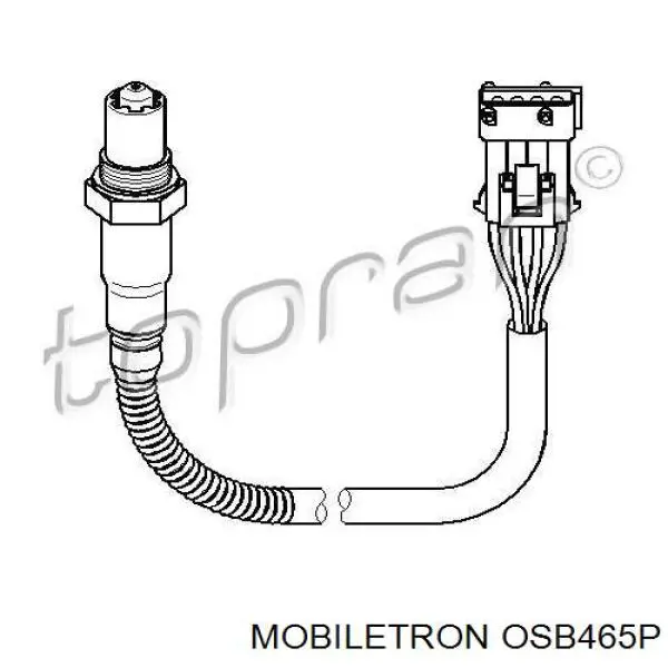 Do koszyka OSB465P Mobiletron Sonda lambda czujnik tlenu po katalizatorze