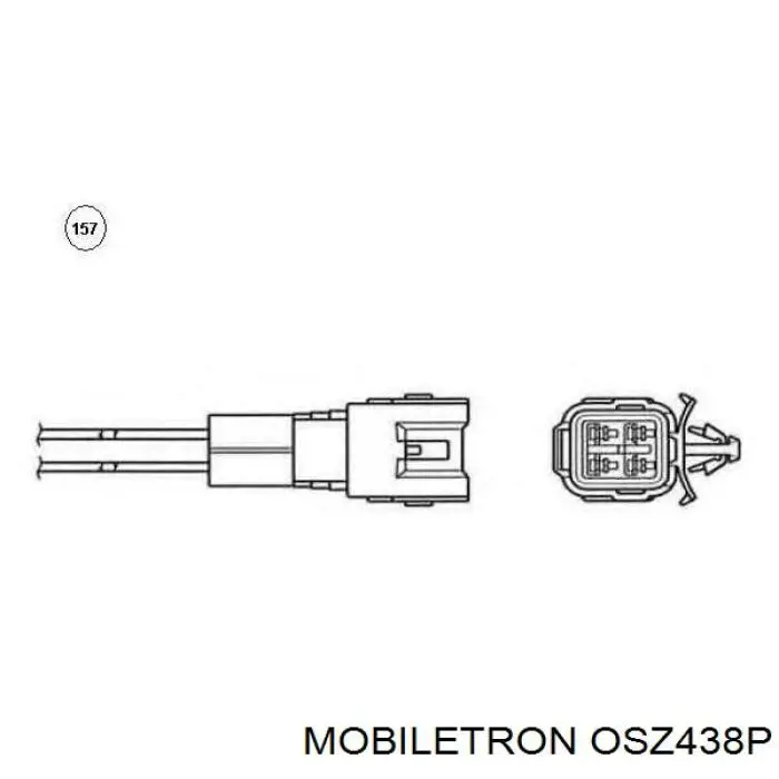 Sonda lambda czujnik tlenu po katalizatorze Mobiletron OSZ438P cena, od 63,88 USD