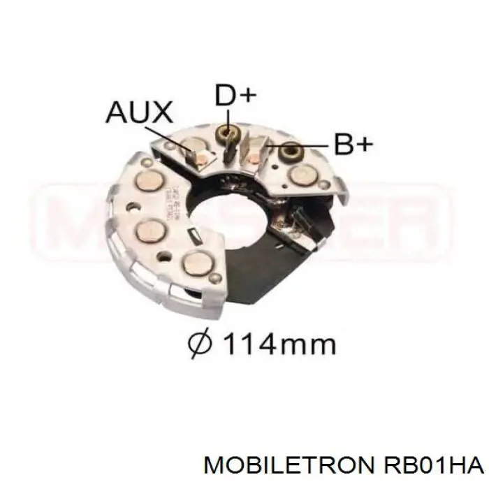 Mostek prostowniczy alternatora = Moster diodowy alternatora Mobiletron RB01HA cena, od 19,12 USD