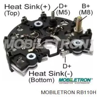 Do koszyka RB110H Mobiletron Mostek prostowniczy alternatora = Moster diodowy alternatora
