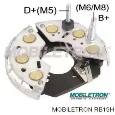 RB19H Mobiletron mostek prostowniczy alternatora = moster diodowy alternatora