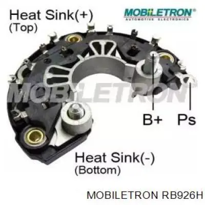 RB-926H Mobiletron mostek prostowniczy alternatora = moster diodowy alternatora