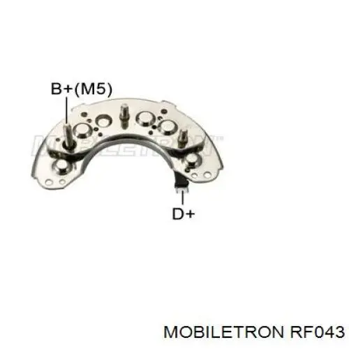 Do koszyka RF043 Mobiletron Mostek prostowniczy alternatora = Moster diodowy alternatora
