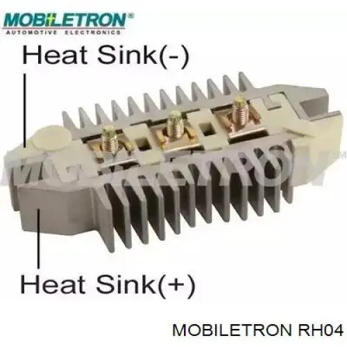 Do koszyka RH04 Mobiletron Mostek prostowniczy alternatora = Moster diodowy alternatora