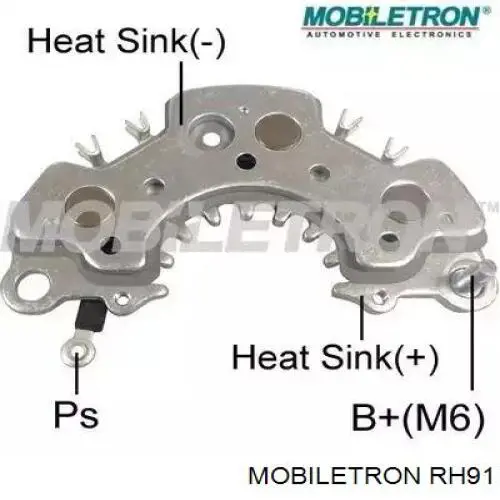RH91 Mobiletron Mostek prostowniczy alternatora = Moster diodowy alternatora