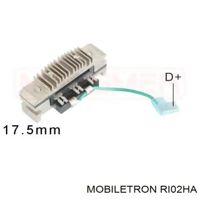 RI02HA Mobiletron mostek prostowniczy alternatora = moster diodowy alternatora