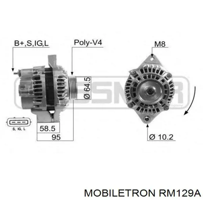 Mostek prostowniczy alternatora = Moster diodowy alternatora WAI IMR75816 cena, od 26,22 USD