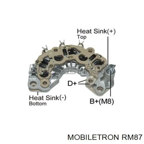 Mostek prostowniczy alternatora = Moster diodowy alternatora Mobiletron RM87 cena, od 34,50 USD