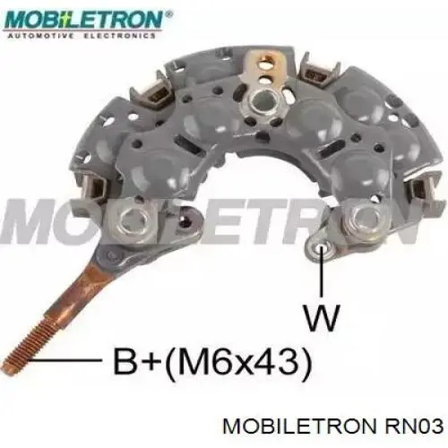 Mostek prostowniczy alternatora = Moster diodowy alternatora Mobiletron RN03 cena, od 24,85 USD