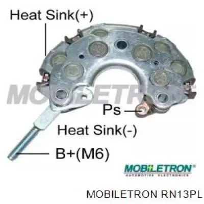 Do koszyka RN13PL Mobiletron Mostek prostowniczy alternatora = Moster diodowy alternatora