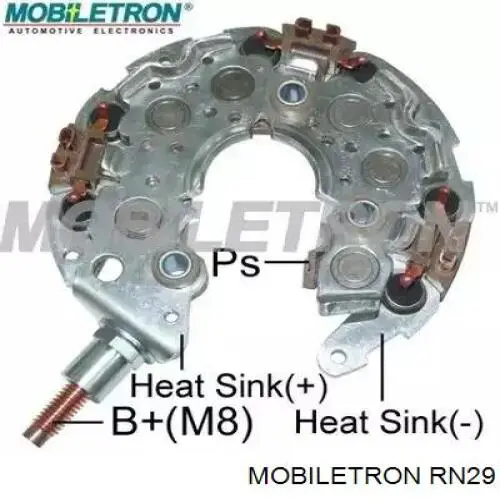 RN29 Mobiletron mostek prostowniczy alternatora = moster diodowy alternatora