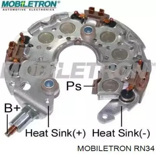 Mostek prostowniczy alternatora = Moster diodowy alternatora Mobiletron RN34 cena, od 27,69 USD