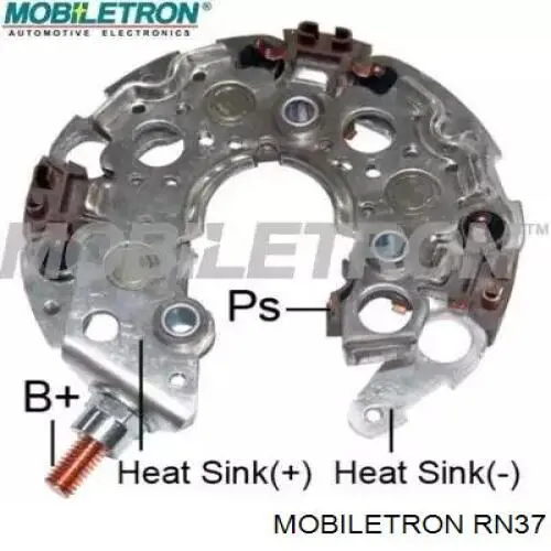 RN37 Mobiletron Mostek prostowniczy alternatora = Moster diodowy alternatora