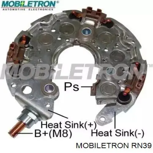 RN39 Mobiletron Mostek prostowniczy alternatora = Moster diodowy alternatora