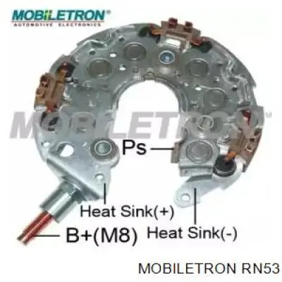 RN53 Mobiletron Mostek prostowniczy alternatora = Moster diodowy alternatora