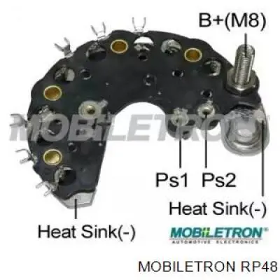 RP48 Mobiletron Mostek prostowniczy alternatora = Moster diodowy alternatora