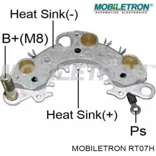 Do koszyka RT07H Mobiletron Mostek prostowniczy alternatora = Moster diodowy alternatora