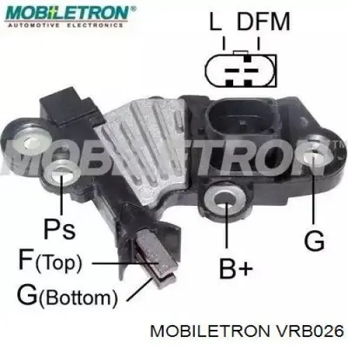 Regulator alternatora (przekaźnik ładowania) Mobiletron VRB026 cena, od 42,58 USD