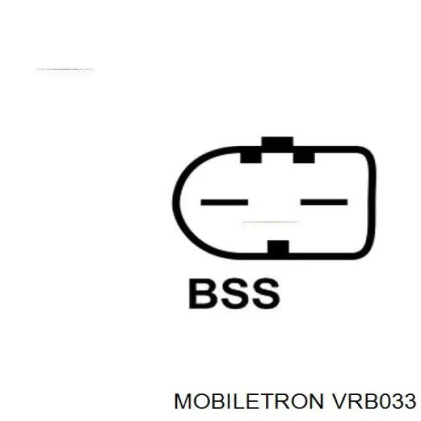 Do koszyka VRB033 Mobiletron Regulator alternatora (przekaźnik ładowania)