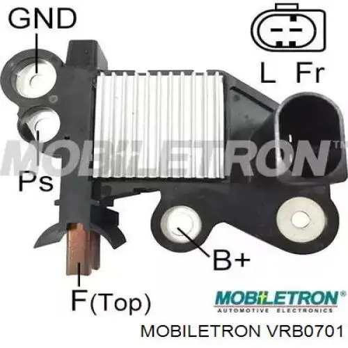 VRB0701 Mobiletron Regulator alternatora (przekaźnik ładowania)