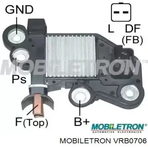 VR-B0706 Mobiletron regulator alternatora (przekaźnik ładowania)