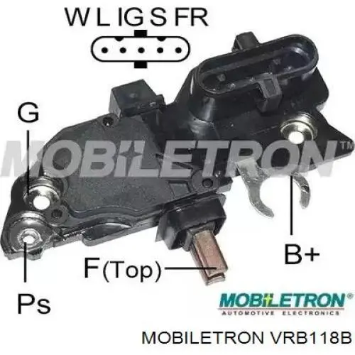 VRB118B Mobiletron regulator alternatora (przekaźnik ładowania)