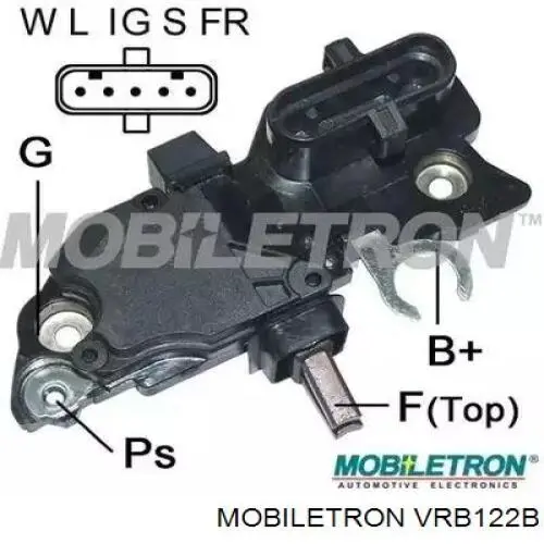 VR-B122B Mobiletron regulator alternatora (przekaźnik ładowania)