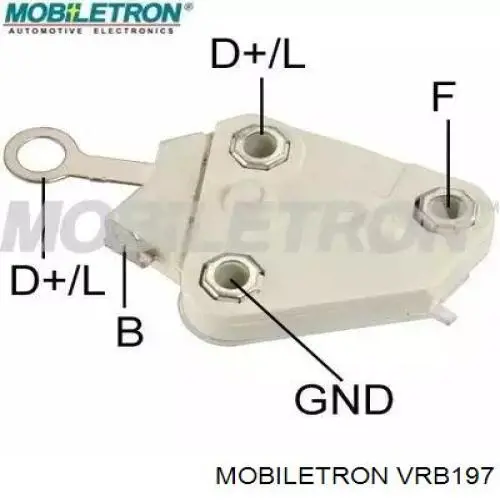 Do koszyka VRB197 Mobiletron Regulator alternatora (przekaźnik ładowania)