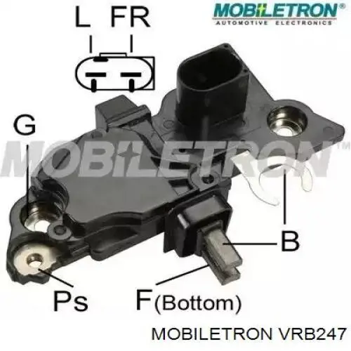 Regulator alternatora (przekaźnik ładowania) Mobiletron VRB247 cena, od 32,51 USD