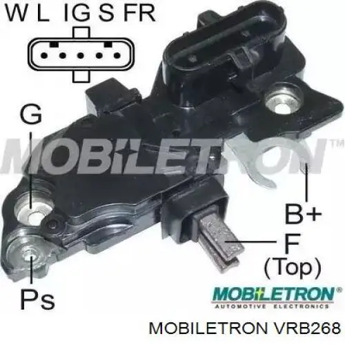 Regulator alternatora (przekaźnik ładowania) Mobiletron VRB268 cena, od 46,20 USD