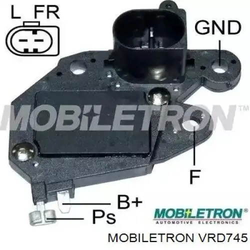 VRD745 Mobiletron Regulator alternatora (przekaźnik ładowania)