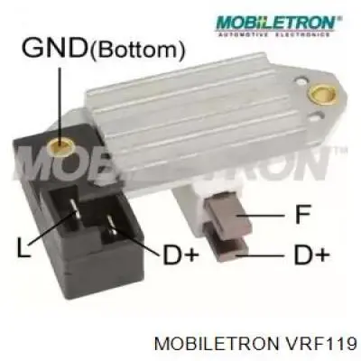 Do koszyka VRF119 Mobiletron Regulator alternatora (przekaźnik ładowania)