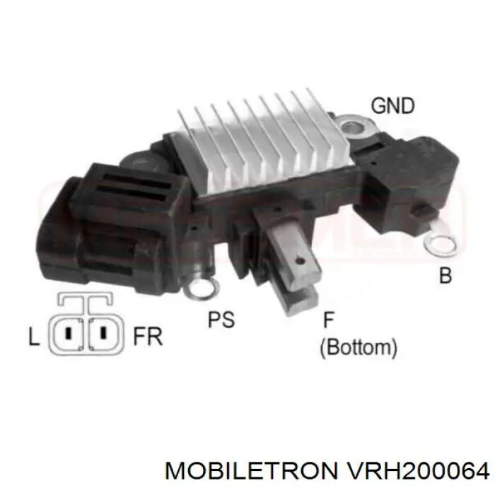 VRH200064 Mobiletron regulator alternatora (przekaźnik ładowania)