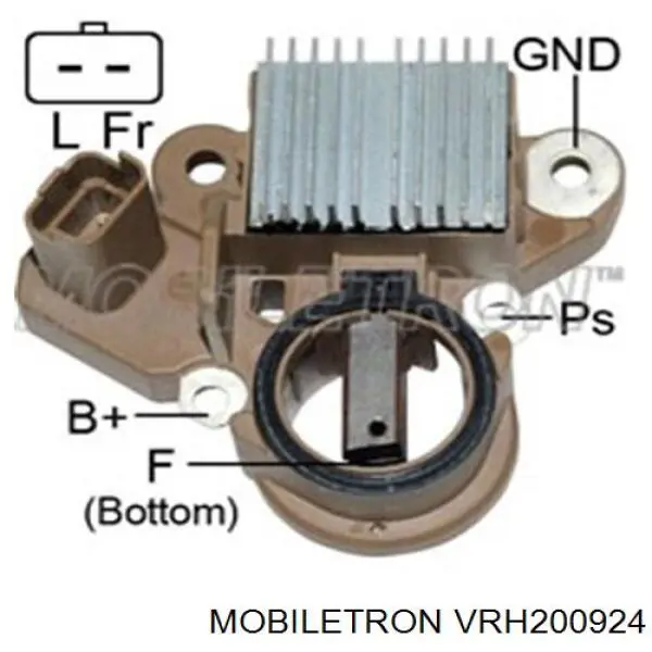 Do koszyka VRH200924 Mobiletron Regulator alternatora (przekaźnik ładowania)