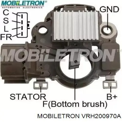 Regulator alternatora (przekaźnik ładowania) Mobiletron VRH200970A cena, od 36,20 USD