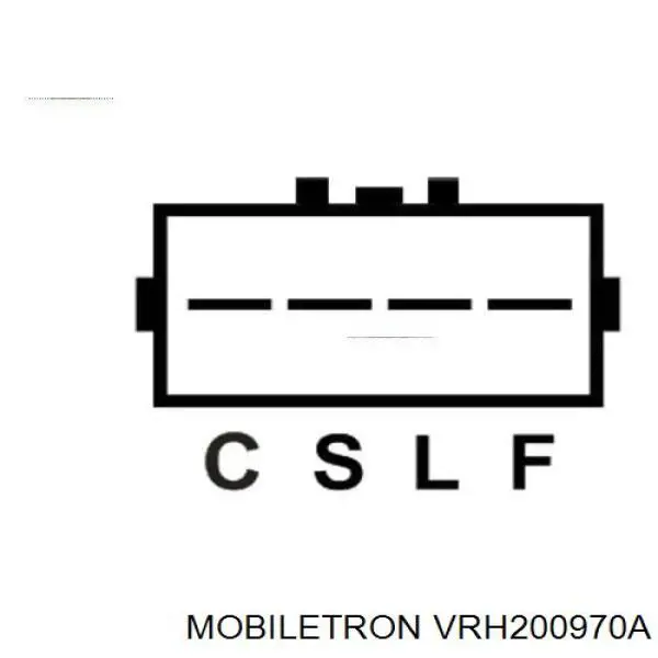Do koszyka VRH200970A Mobiletron Regulator alternatora (przekaźnik ładowania)