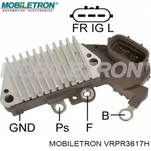 Do koszyka VRPR3617H Mobiletron Regulator alternatora (przekaźnik ładowania)