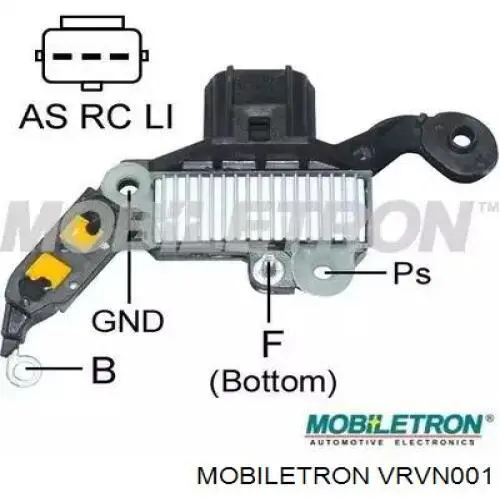 Regulator alternatora (przekaźnik ładowania) Mobiletron VRVN001 cena, od 28,77 USD