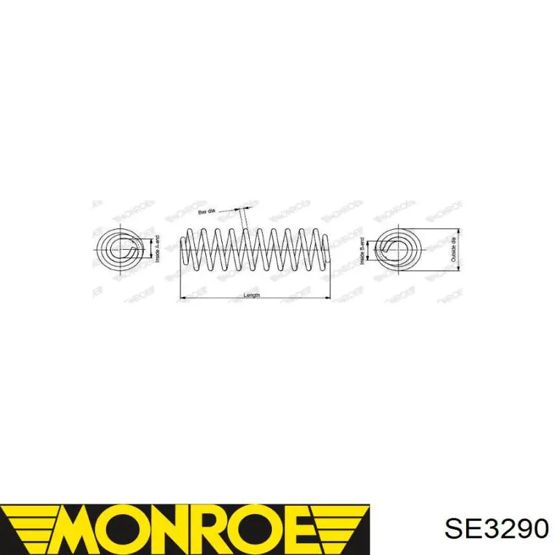 SE3290 Monroe sprężyna przednia