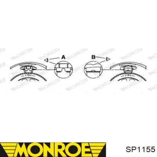 Sprężyna przednia Monroe SP1155 cena, od 25,58 USD