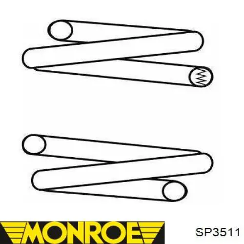 Sprężyna przednia Monroe SP3511 cena, od 43,62 USD