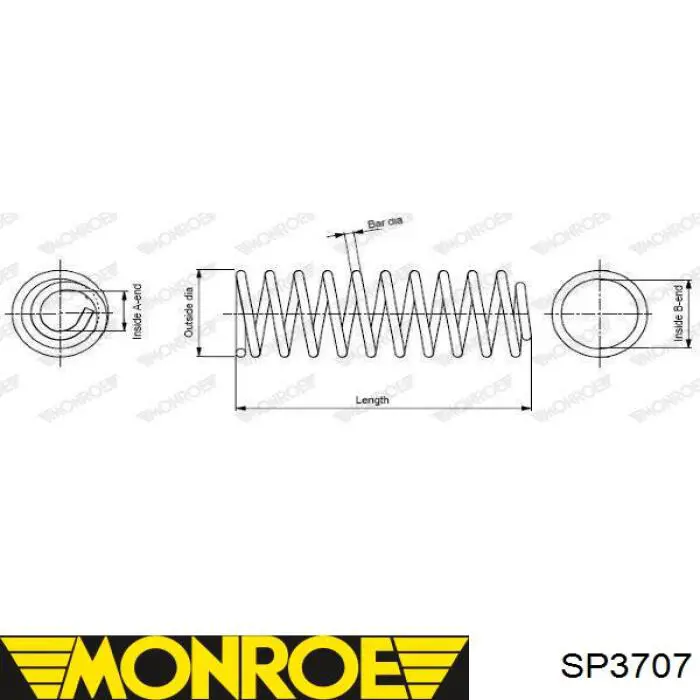 Sprężyna tylna 4823147100 Toyota