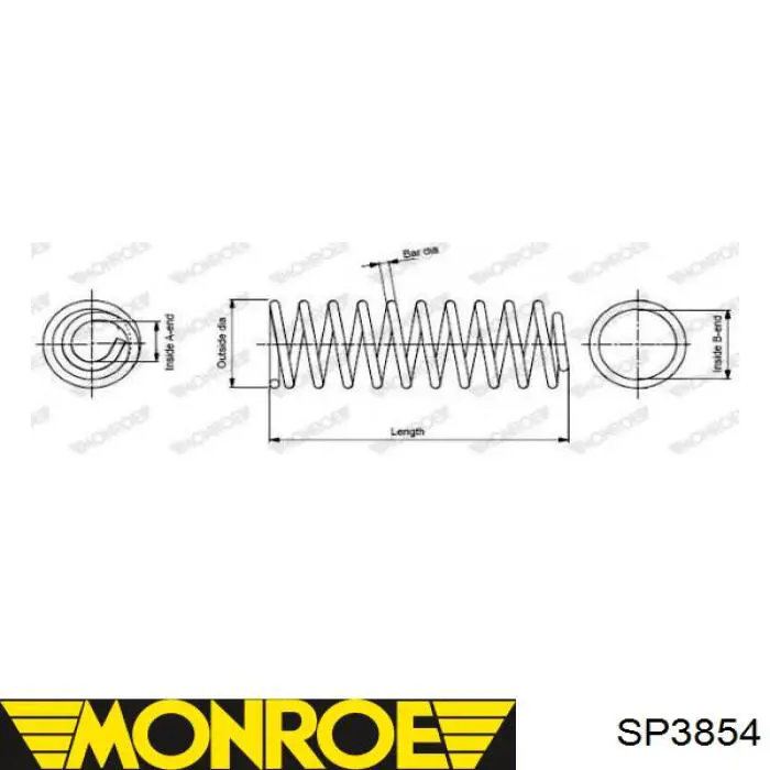 CS2189R Sato Tech Sprężyna tylna
