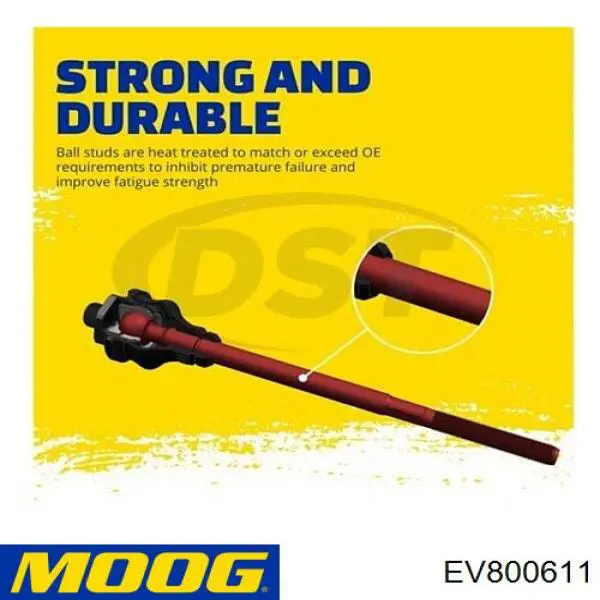 Drążek kierowniczy Moog EV800611 cena, od 17,32 USD